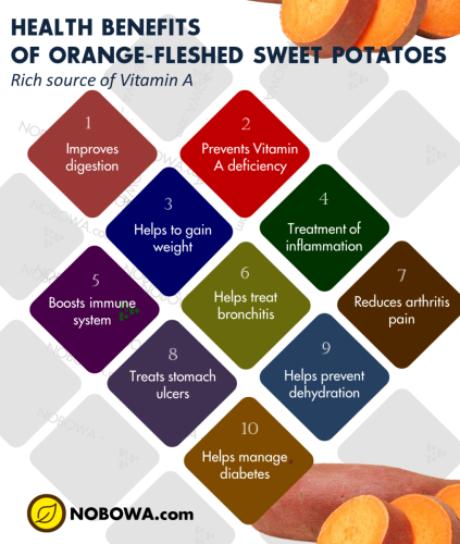 health benefits of orange fleshed sweet potatoes